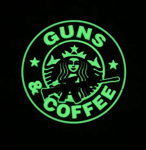 Glow in the dark PVC patch